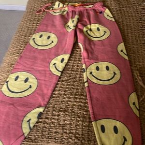 Aviator Nation smile sweatpants.